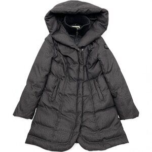 Oli Montreal Hooded Black Down Winter Coat Jacket Parka Women's Medium